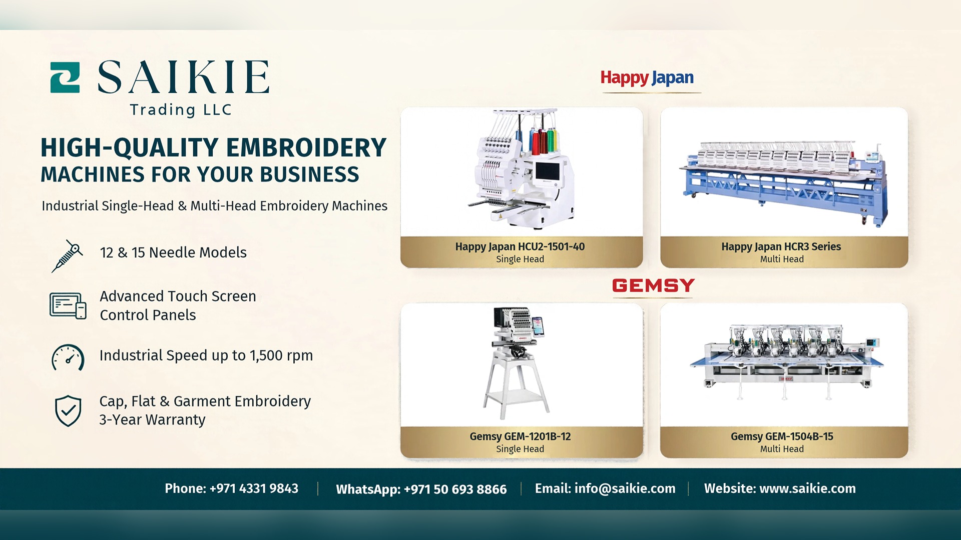 Embroidery Machines